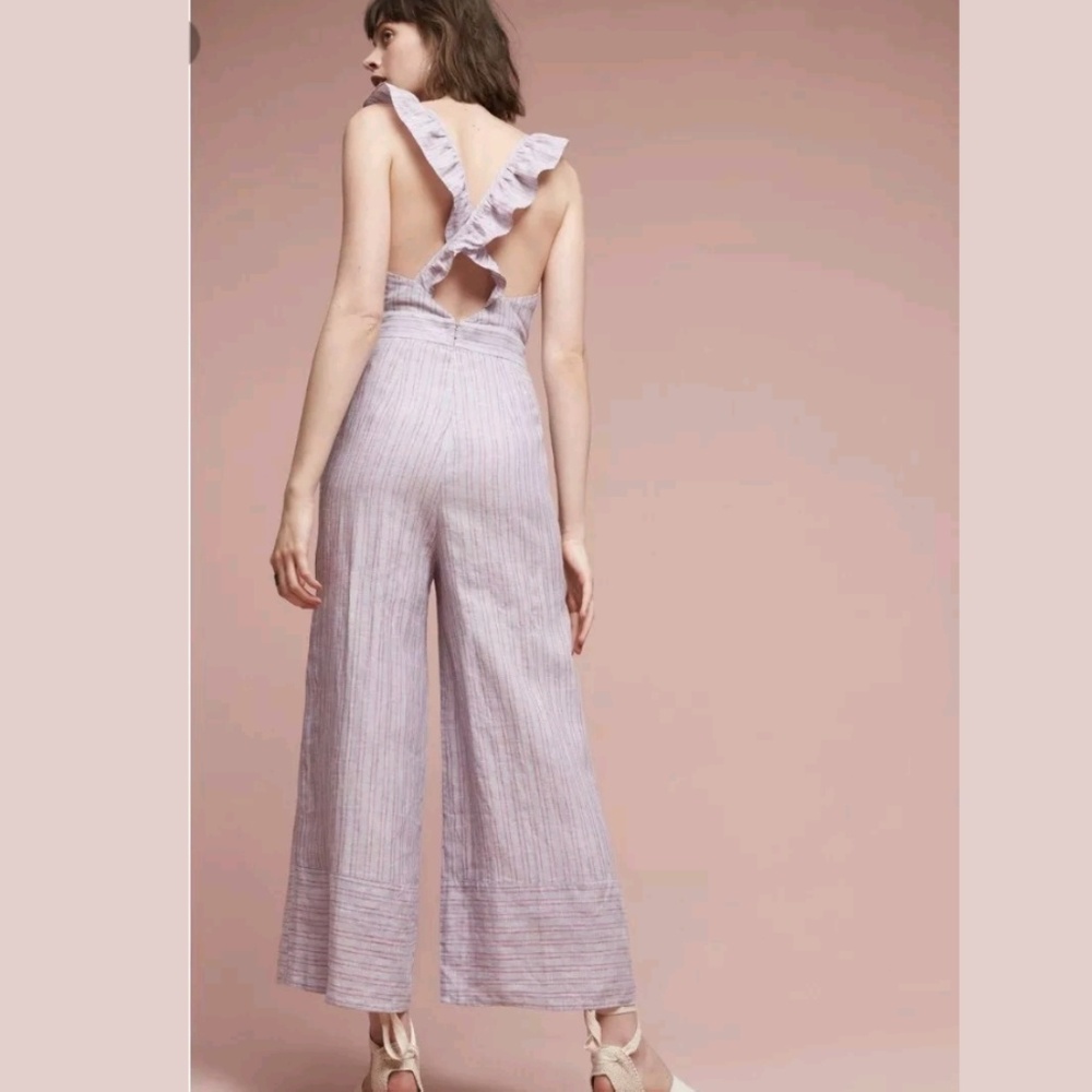 *SOLD* NWT ANTHRO | Linen Jumpsuit - Picture 1 of 5